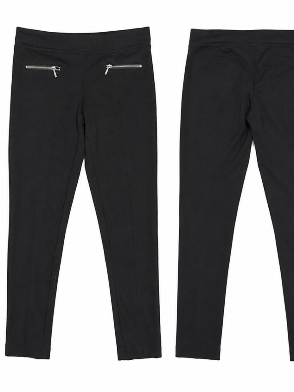Saks Fifth Avenue Black Zip Detail Leggings/Pants – XS/TP